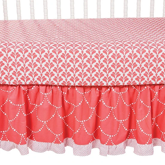 Trend Lab® 3-Piece Shell Crib Bedding Set In Coral/White - Image 4