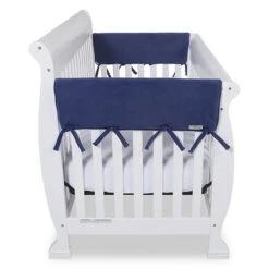 Trend Lab® CribWrap™ Wide Short Fleece Rail Cover In Navy (Set Of 2)