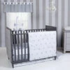 Trend Lab® Bunnies 3-Piece Crib Bedding Set Gray/white