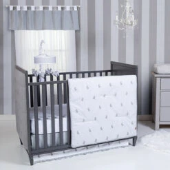 Trend Lab® Bunnies 3-Piece Crib Bedding Set Gray/white