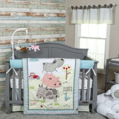 Trend Lab® Farm Stack 4-Piece Crib Bedding Set Multi