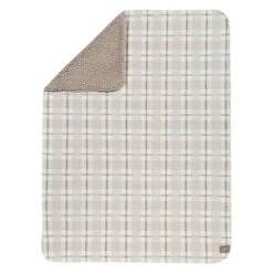 Trend Lab® Plaid Flannel And Faux Shearling Blanket In Grey/White Gray 4 Trend Lab® Plaid Flannel And Faux Shearling Blanket In Grey/White Gray -Trend Lab Shop unnamed file 410