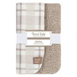 Trend Lab® Plaid Flannel And Faux Shearling Blanket In Grey/White Gray 5 Trend Lab® Plaid Flannel And Faux Shearling Blanket In Grey/White Gray -Trend Lab Shop unnamed file 411