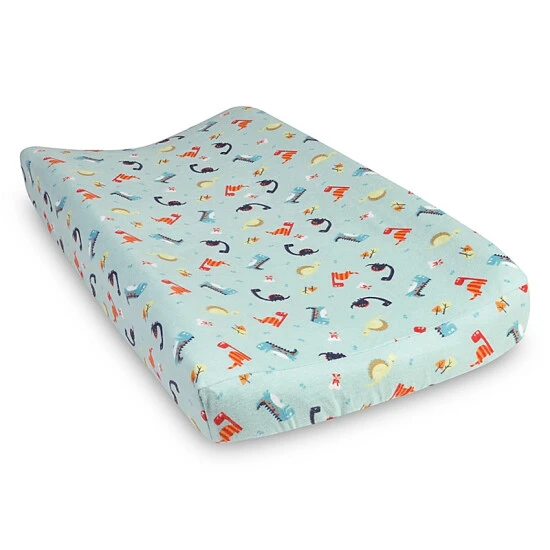 Trend Lab® Dinosaurs Flannel Changing Pad Cover Multi