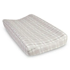 Trend Lab® Plaid Flannel Changing Pad Cover In Grey Gray