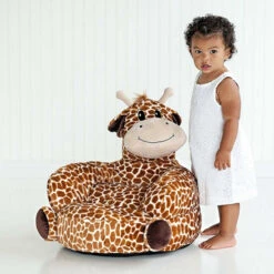 Trend Lab Children's Plush Giraffe Character Chair Tan -Trend Lab Shop unnamed file 476