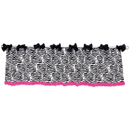 Trend Lab® Zahara Window Valance Black/white