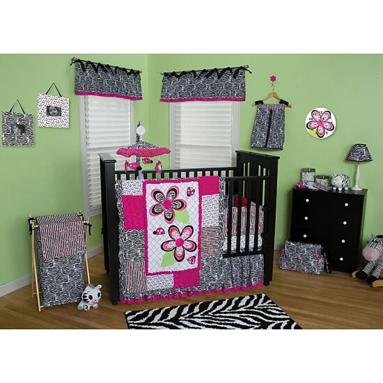 Trend Lab® Zahara Window Valance Black/white - Image 3