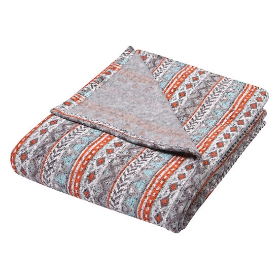 Trend Lab® Aztec Sweatshirt Knit Baby Blanket In Grey Multi - Image 2
