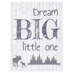 Trend Lab® "Dream Big Little One" 24-Inch X 18-Inch Canvas Wall Art Gray
