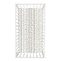 Trend Lab® Birch Stripe Deluxe Flannel Fitted Crib Sheet In Grey/White Gray/white