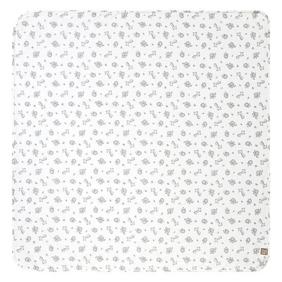 Trend Lab® Safari Chevron Deluxe Flannel Swaddle Blanket In Grey/White Gray/white