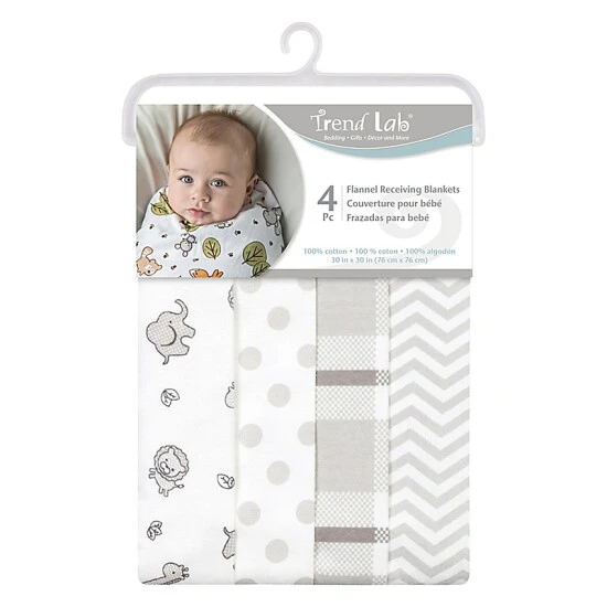 unnamed-file-642.jpg Trend Lab® 4-Pack Safari Chevron Receiving Blankets In Grey/White Gray/white -Trend Lab Shop unnamed file 642