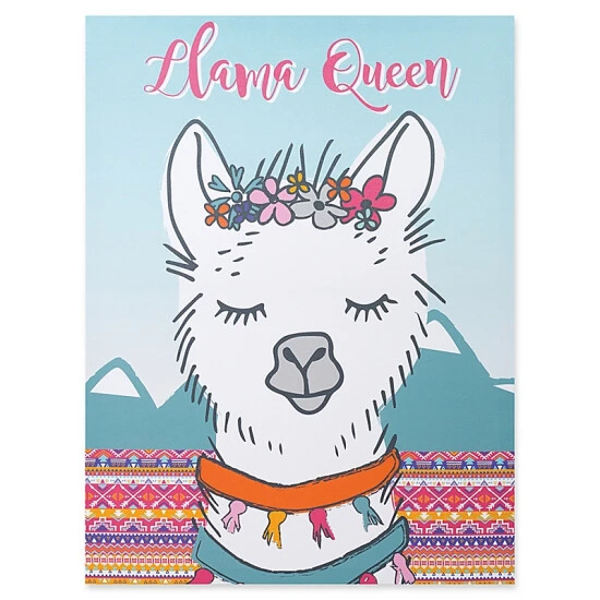 Trend Lab® 1-Inch X 24-Inch Llama Queen Framed Canvas Multi