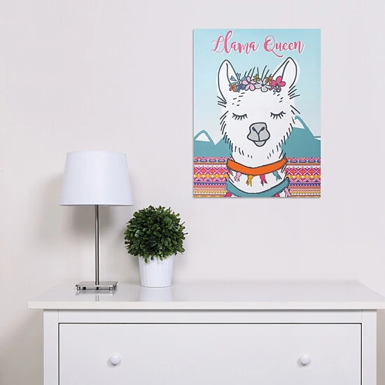 Trend Lab® 1-Inch X 24-Inch Llama Queen Framed Canvas Multi - Image 2