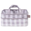 Trend Lab® Buffalo Check Diaper Caddy In Grey/White Gray/white