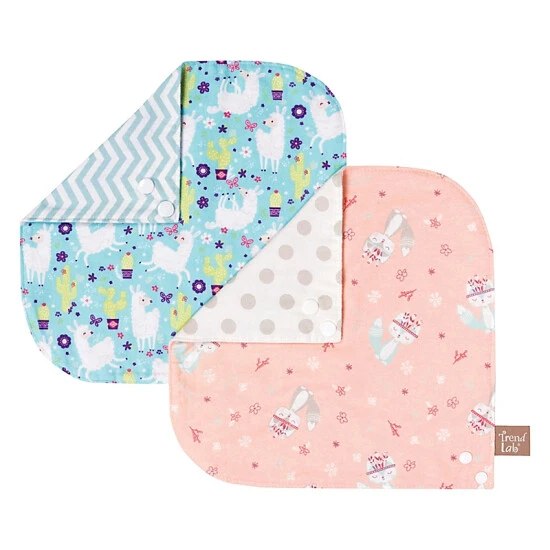 unnamed-file-668.jpg Trend Lab® Southwest Llama 2-Pack Reversible Flannel Bandana Bib Set Multi -Trend Lab Shop unnamed file 668