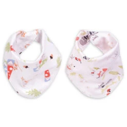 Trend Lab® 2-Pack Woodsy Gnomes Reversible Bandana Bib Set Multi