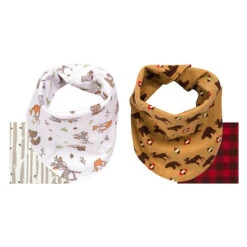 Trend Lab® 2-Pack Northwoods Reversible Bandana Bib Set Multi
