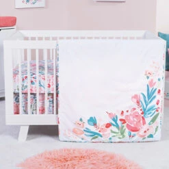 Trend Lab® Painterly Floral 3-Piece Crib Bedding Set Multi