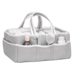 Trend Lab&reg; Gingham Seersucker Storage Caddy In Grey/White Gray/white -Trend Lab Shop unnamed file 768
