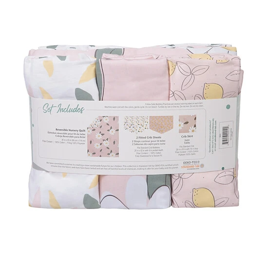 unnamed-file-8.jpg Trend Lab® Lemon Floral 4-Piece Crib Bedding Set In Pink Pink/multi -Trend Lab Shop unnamed file 8