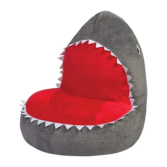 Trend Labs® Plush Shark Character Chair In White - Image 2