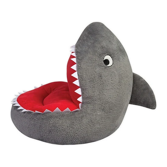 Trend Labs® Plush Shark Character Chair In White - Image 7