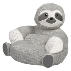 Trend Labs® Plush Sloth Character Chair In Grey/White Gray/white