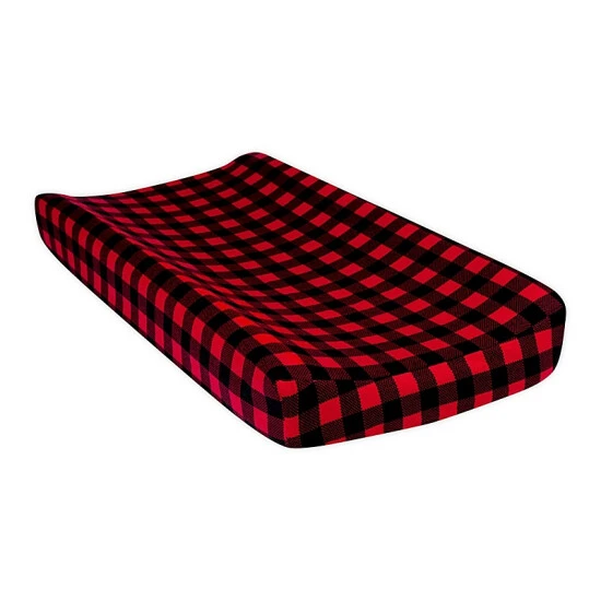 Trend Lab® Flannel Changing Pad Cover Red/black