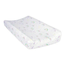 Trend Lab® Deluxe Flannel Changing Pad Cover White/brown