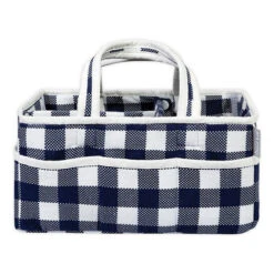 Trend Lab® Buffalo Check Storage Caddy Pink/white