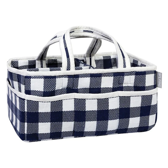 Trend Lab® Buffalo Check Storage Caddy Pink/white - Image 2