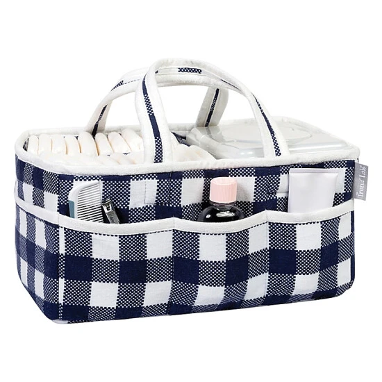 Trend Lab® Buffalo Check Storage Caddy Pink/white - Image 3