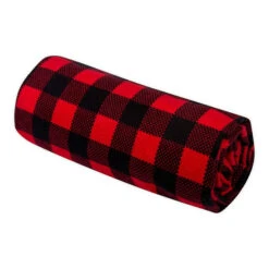 Trend Lab® Buffalo Check Deluxe Flannel Swaddle Blanket In Red/Black