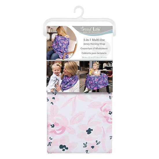 Trend Lab® Watercolor Floral Nursing Wrap Multi - Image 3