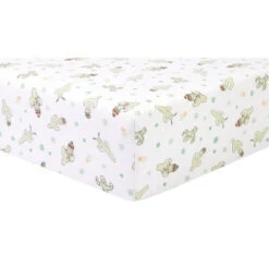 Trend Lab® Holiday Cactus Flannel Fitted Crib Sheet In Grey/Green