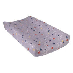 Trend Lab® Outer Space Planets Deluxe Flannel Changing Pad Cover In Grey/Yellow