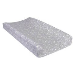 Trend Lab® Outer Space Moon & Star Deluxe Flannel Changing Pad Cover In Grey/White