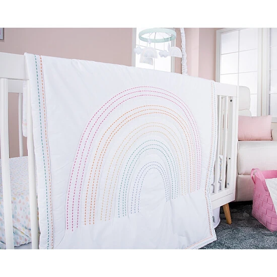 Trend Lab® Rainbow 3-Piece Crib Bedding Set In Pink Pink/multi - Image 3