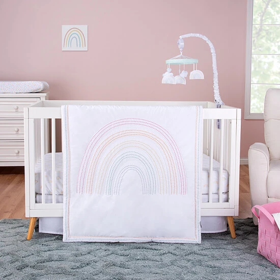 Trend Lab® Rainbow 3-Piece Crib Bedding Set In Pink Pink/multi - Image 5
